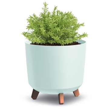 КРЫШКА ДЛЯ ЦВЕТОЧНОГО ВАЗОНА С ДРЕНАЖЕМ НА НОЖКАХ 30см ТУБУС БЕЛАЯ ЧАША