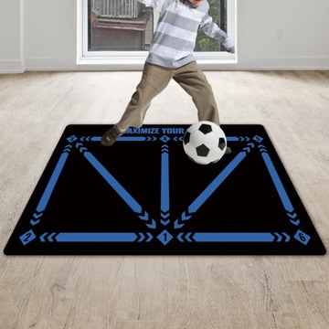 Футбольный тренировочный коврик Тренировочный ковер Контроль темпа мяча Синий