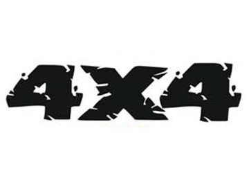 NAKLEJKA 4x4 OFF ROAD SUV AWD - 20x6 cm