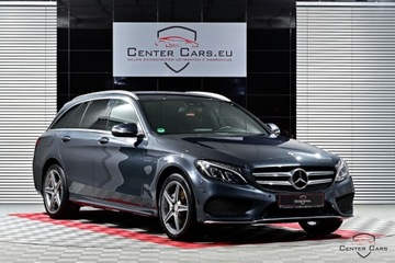 Mercedes Klasa C W205 Kombi 180 156KM 2014 Mercedes-Benz Klasa C 180 AMG FullLED Navi Skora El.Fot. Dynamic Black As, zdjęcie 2
