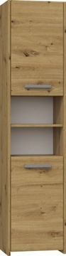 СОВРЕМЕННЫЙ ШКАФ ДЛЯ ВАННОЙ ПОЛКИ S40 40x170x30 CM ДУБ ARTISAN