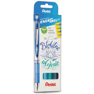 PIÓRO KULKOWE BL77 BŁĘKITNE 4 KOLORY 0,7MM PENTEL