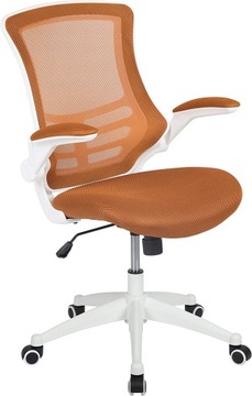 Fotel obrotowy Flash Furniture pomarańczowy