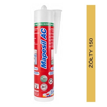 Silikon MAPEI Mapesil AC 310ml - kolor 150 żółty