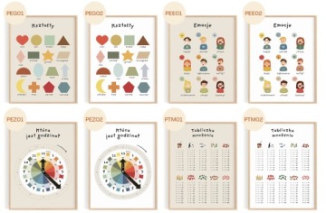 Карта мира Плакат с континентами ANIMALS 30x40 см ПИКТУРА Детская комната