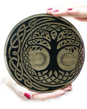 Podkładka Duża 24cm Yggdrasil Drzewo Wzór Celtycki