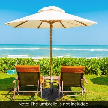 Подставка для зонта 54,5 х 34 см, черная