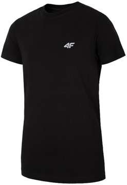 4F T-SHIRT CHŁOPIĘCY KOSZULKA _ JTSM023A _ czarna _ r. 140