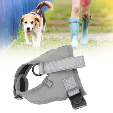 Жилет для собак с поводком Регулируемый, светоотражающий, с мягкой подкладкой