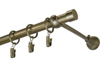 Karnisz metalowy UNO fi 19 pojedynczy 570 cm