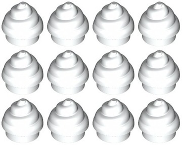 Lego 53119 ciastko lód kręcony babeczka białe 12 sztuk