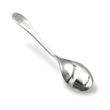 Серебряная ложка для крещения с гравировкой 925 пробы.