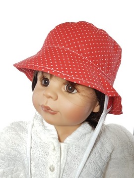 ПОЛЬСКАЯ ДЕТСКАЯ ШАПКА С УШАМИ ВЕСНА-ЛЕТО ШАПКА 48 СМ 35 УЗОР