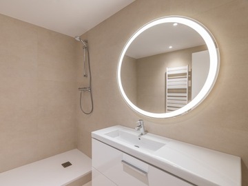 Lustro okrągłe podświetlane Led Optimo fi 60cm