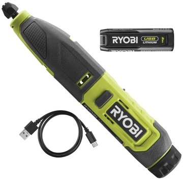 RYOBI RPC4 МИНИ-ШЛИФОВАЛЬНЫЙ СТАНОК ФРЕЗЕРНЫЙ СТАНОК ГРАВИРОВАЛЬНЫЙ СТАНОК +2 Ач