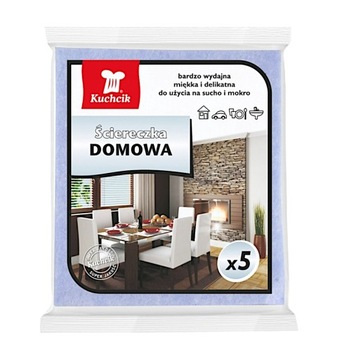 Ścierka ściereczka domowa KUCHCIK 33x35 cm - 5 szt.
