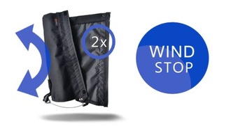 TUBE METAL Мотозащита от ветра и дождя, светоотражающая M