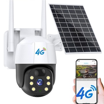 SOLARNA KAMERA OBROTOWA ZEWNETRZNA 4G GSM 3MP SIM