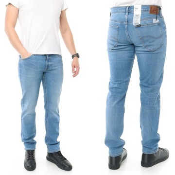 LEE DAREN ZIP FLY spodnie męskie proste jeansy W32 L32