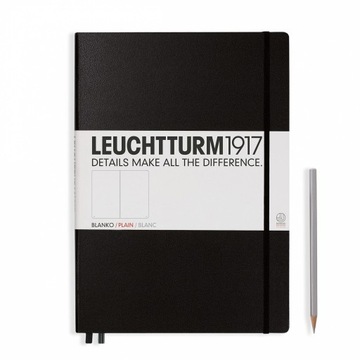 Notatnik Leuchtturm1917 Master A4+, Gładki, Czarny