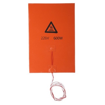 3d printer accessories silicone hot heated bed heating pad (220v 600w 200*3