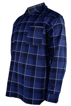 ФЛАНЕЛЕВАЯ РАБОЧАЯ РУБАШКА, СИНЯЯ Клеточка, XXL, 2XL