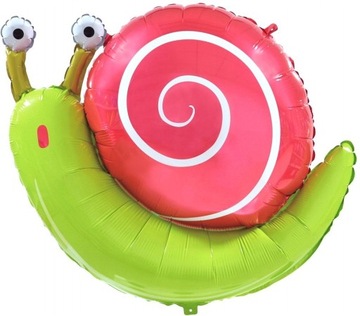 Balon Ślimak Ślimaczek Urodziny Dziecka Dekoracja Bajka Foliowy 60x48 cm