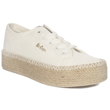 Trampki półbuty espadryle buty Lee Cooper LCW-24-44-2410L White białe r.38