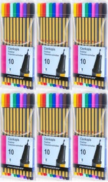 Cienkopis Kamet Masster 0.4mm MIX KOLOR 10 szt x 6