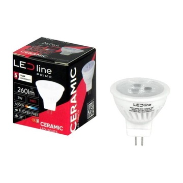 Żarówka LED Reflektor MR11 3W 38° 12V Neutralna 4000K 330lm