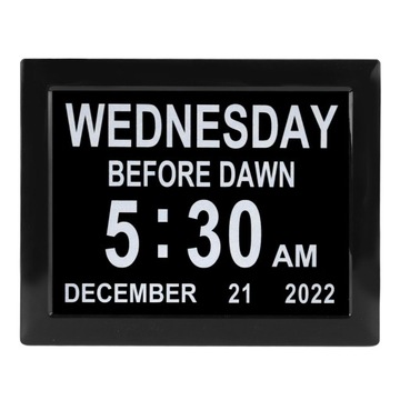 8-дюймовые цифровые часы с ежедневным календарем