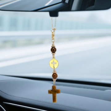 Кришталевий підвіска для автомобіля у формі хреста на дзеркальце