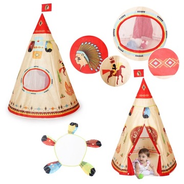 NAMIOT WIGWAM TIPI DOMEK DLA DZIECI plac zabaw