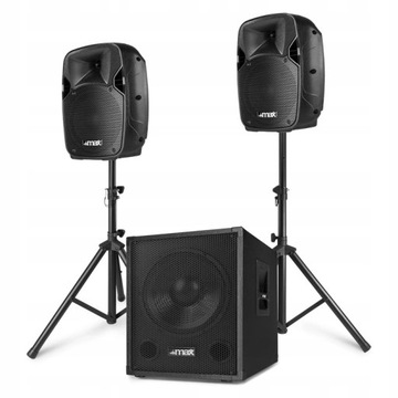 АУДИОВАЯ СИСТЕМА ACTIVE SOUND 12 дюймов 700 Вт + подставки