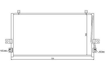 KONDENZÁTOR KLIMATIZACE NISSAN MAXIMA / QX I