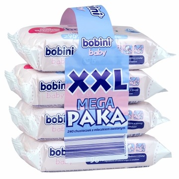 Chusteczki nawilżane Bobini Baby Bobini 4 x 60 szt.