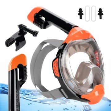 Dziecięca MASKA do nurkowania SNORKELING AQUASTIC KAI JR XS z RURKĄ