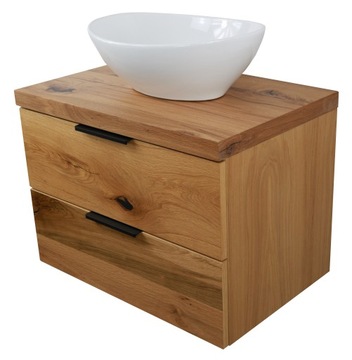 ШКАФ ДЛЯ ВАННОЙ ДУБА СО СТОЛЕШНИЦЕЙ ИЗ ДЕРЕВЕНСКОГО ДУБА! 70СМ!