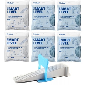 KUBALA SMART LEVEL DO POZIOMOWANIA PŁYTEK KLINY 100 + KLIPSY 3MM 400 SZTUK