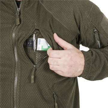 Bluza Męska Polarowa Helikon Alpha Tactical Polar Ciepły Shadow Grey L