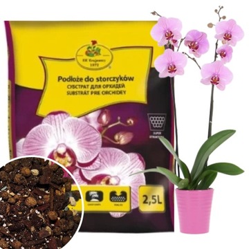 Ziemia podłoże do storczyków orchidei 2,5L KiK