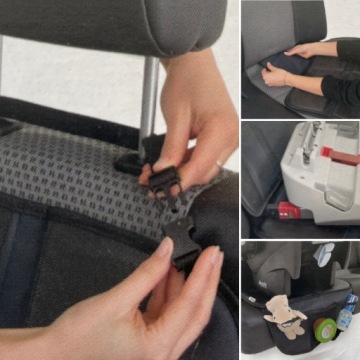 БОЛЬШОЙ ЗАЩИТНЫЙ КОВРИК ДЛЯ СИДЕНЬЯ DELUX ЧЕРНЫЙ