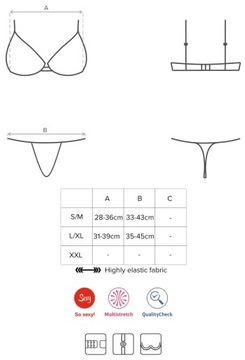 Набор Obsessive Luvae Black, L/XL