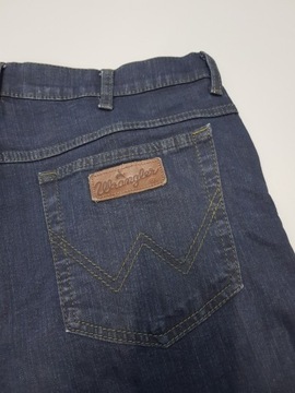 WRANGLER Texas Stretch granatowe jeansy męskie 38/30 pas 96-100