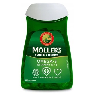 MOLLER'S FORTE Tran Norweski 112 kapsułek
