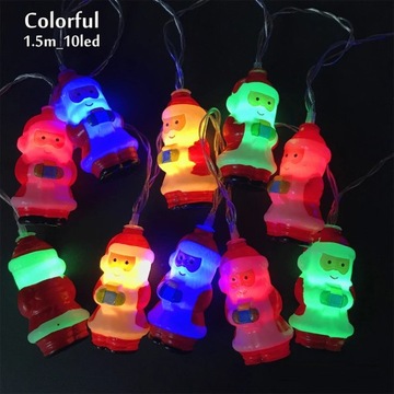 10/20 diody LED święty mikołaj boże narodzenie girlanda żarówkowa LE~27130
