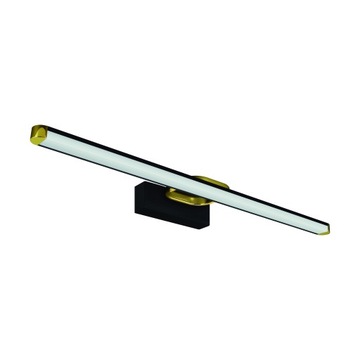 STRUHM Kinkiet łazienkowy nad lustro LED czarny złoty 63cm glamour