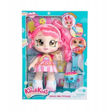 KINDI KIDS Lalka Donatina +akcesoria Pink