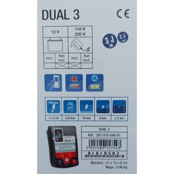 Электрификатор аккумуляторный DUAL D3 3J