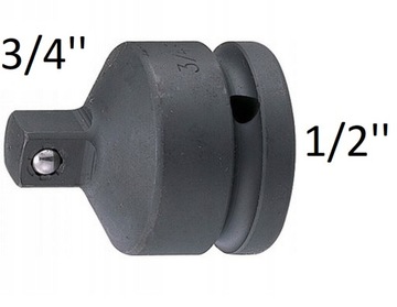 Redukcja udarowa 1/2x3/4 cala ADAPTER UDAROWY klucza 1/2F na 3/4M